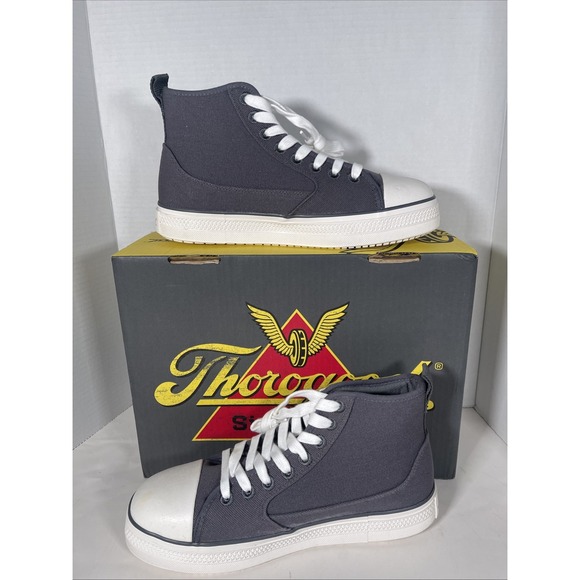 Thorogood 808-2200 Warehouse Mid Height Safety Toe Work Shoes Mens Size 9.5 Gray - Picture 2 of 5